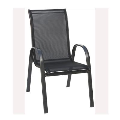 China Fishing Outdoor Patio Bistros Patio Arm Textile Cheap Metal Clamp Chair Metal Steel Garden Chair for sale