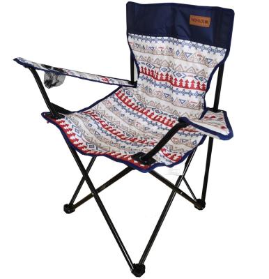 China Contemporary Outdoor Leisure Steel Frame 600D Oxford Cloth Folding Beach Camping Chair for sale