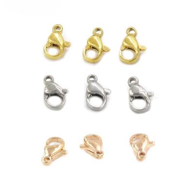 China Environmentally Friendly 9mm 10mm Stainless Steel Connectors DIY Jewelry Findings Components Wholesales Lobster Hooks Hooks for sale