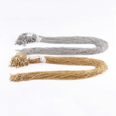 China Environmental Friendly DIY Jewelry Findings 1.5mm 2mm Stainless Steel Chains for sale