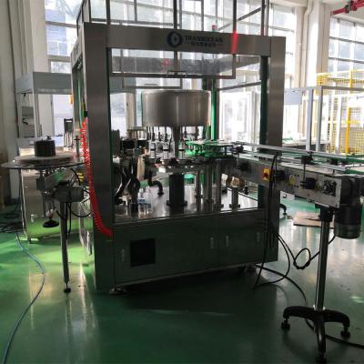 China CLOTHING round container opp bopp label hot melt glue round bottle labeling machine for sale