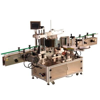 China Automatic CLOTHING Container Round Double Side Labeling Machine for sale