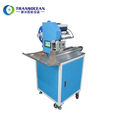 China Food Cable Semi Automatic Wire Labeling Machine For Wire Folding Paste Label for sale