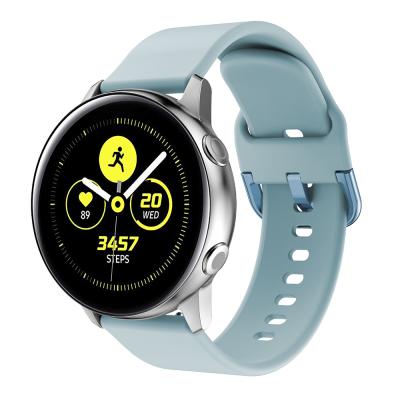 China Free Shipping Adjustable 20mm Silicone Watch Strap Band For Samsung Galaxy Watch Active2 Watch3 Speed ​​S2 Sport Watch Band Strap for sale