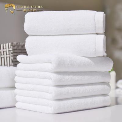 China Outstanding 5 Star Absorbency Hotel Bathroom Cotton 100% White Color 16S Hotel Towel Set for sale