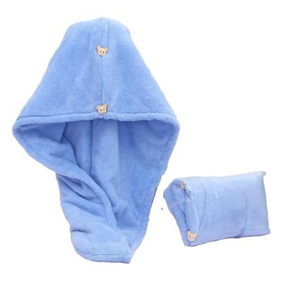 China Wholesale Super Absorbency Wrap Hair Towels With Logo Shower Spa Microfiber Quick Dry Towel Head Wrap for sale