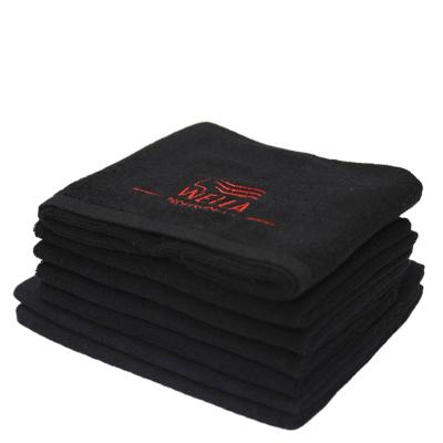 China Outstanding Absorbency Plain Colored 100% Cotton 16S Hair Salon Towel 40x80 Cm In Stock for sale