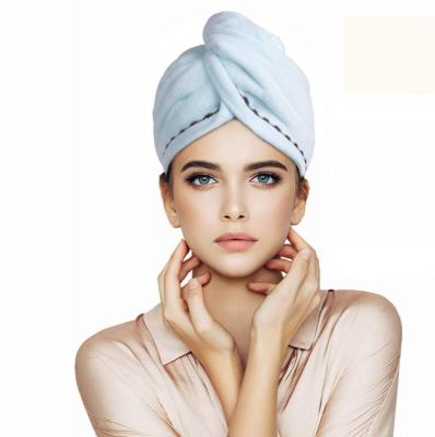 China Plush Microfiber Women Twist Hair Turban Drying Hair Wrap Ultra Absorbent QUICK DRY Quick Drying Towel for sale