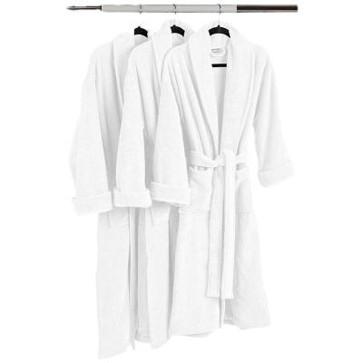 China Breathable Bathrobes White Bathrobe Terry Man Women Bathrobe Velvet Cloth Robes for sale