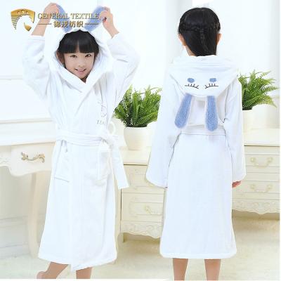 China Breathable Cute Animal Hooded Sleepwear Long Robe Cotton Towel Terry Cotton Towel Baby Pattern Warm Baby Kids Bathrobe for sale