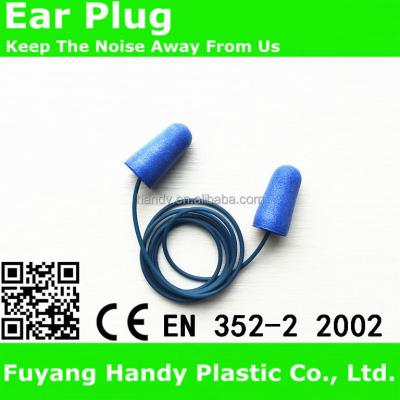 China Metal Detection PU Foam Earplug 13*24mm for sale