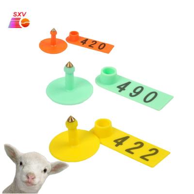 China Hot sale livestock management animal farm equipment TPU sheep ear tag rfid goat ear tag for sale