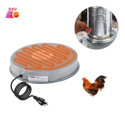 China Farms 125W Winter Poultry Deicer Heated Automatic Pet Water Heater Chicken Drinker Fountain Heater Low Base for sale