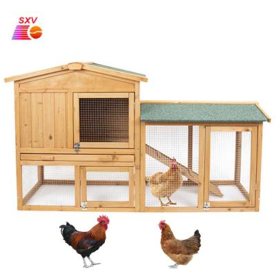 China Breathable Outdoor Wooden Chicken Cage Household Large Wooden Chicken Cage for sale