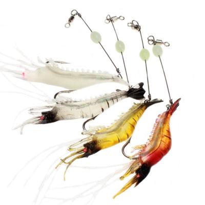 China Popular Soft Silicone Simulation Prawn Soft Artificial Prawn Bait Lure Silicone Shrimp Lure Soft Fishing Lure for sale