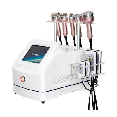 China 2021 Weight Loss 6 in 1 40k Vacuum Cavitation RF Face Lift Body Slimming Cellulite Beauty Machine for sale