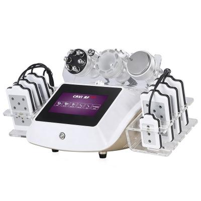 China Weight loss 6 in 1 40k rf vacuum slimming face lift lipolaser cavitation machine for sale