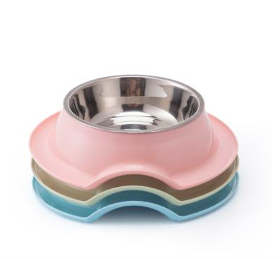 China Non-slip Viable Supplies Cat Dog Bowl Pet Feeder Pet Food Stainless Steel Ant Proof Single Bowl Type for sale