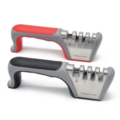 China Viable 4 Stage Knife Sharpener Kitchen Provides 4 Outdoor Knife Scissor Sharpener in 1 Knife Sharpener for sale