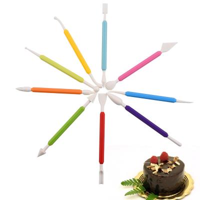 China Edible Mixing And Writing Viable Color Customization Decorating Tools Cake Pen Cake Tool Set 9 Pieces for sale