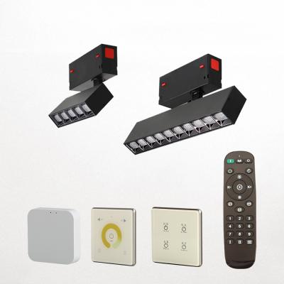 China Remote Control Magnetic Linear LED Track Light With COB Grill Light Fixtures For Museum Displaying Applications for sale