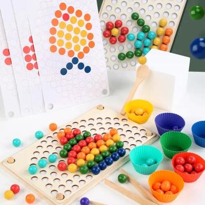 China Eco-Friendly Laser Cutting Montessori Toy Wooden Peg Board Number Puzzle Magnetic Fishing Game for Toddlers Train Sorter Game Preschool Education Math Toys for sale