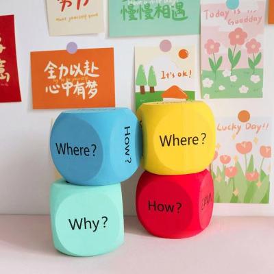 China New Hot Funny Game DIY Education Playing Dice Pocket Figures Photo Pocket Foam Stacking Blocks - Set of 4 for sale