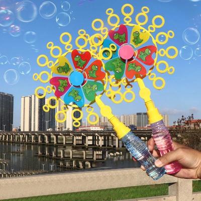 China Free New Bubble Water Children Wind Spinner Bubble Memory Maker Machine Toy For Kids Blower Stick Fun Outdoor Sports Activity Game Creative Gifts for sale