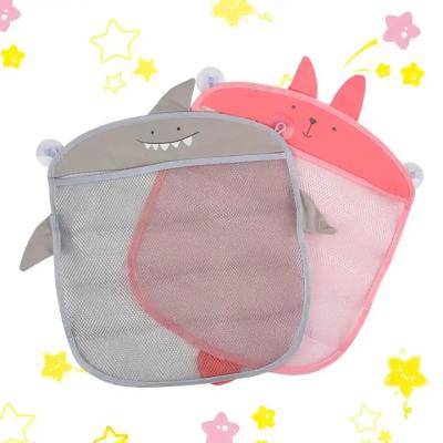 China Cartoon Animal Shapes Toy Storage Easy Suction Basket Baby Bath Toy Holder Net Bags Make Bathtub Mesh Bag Bath Toy Organizer Mesh Bag Bath Toy for sale