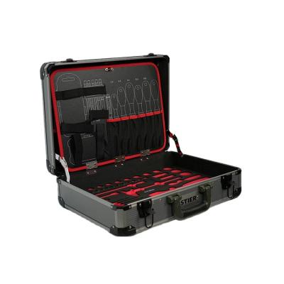 China ABS fabric+density board Factory Direct Price Craftsman Black Aluminium Plastic Storage Tool Box for sale