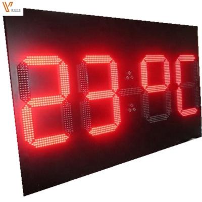 China Gas Display Pylon Sign For Station Red Yellow Gas Price Led Display for sale