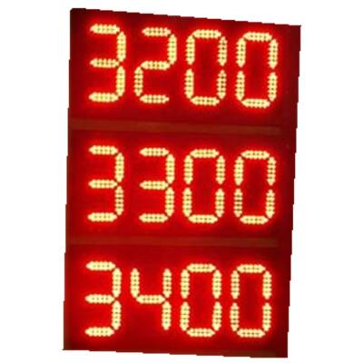 China OUTDOOR DISPLAY Large Single Digit 6 Inch 7 Segment Display Led Pure Red Emitting Color For Price Gas Station Led Sign for sale