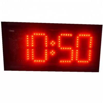 China Outdoor Red 88:88 Led Large Digital Wall Clock Time Display for sale