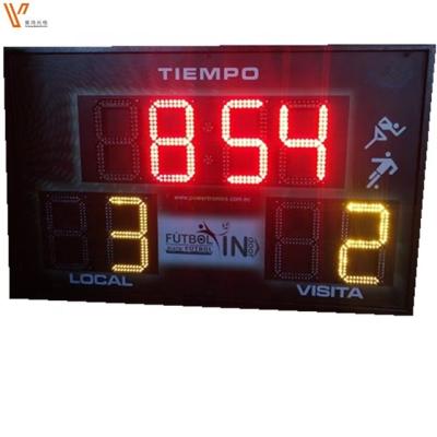 China Using Display RF Outdoor Radio LED Portable Digital Basketball Scoreboard With Drawn Clock for sale