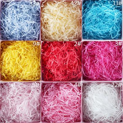 China Wholesale High Quality Decorative Recycled Bulk Waterproof Fold Cut Shredded Paper For Packaging Gift Box Basket Filler for sale