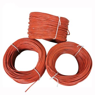 China For Heating Hot Selling 220V/230V Silicone Carbon Fiber Electrical Cable 10 Ohm/M For Underfloor for sale