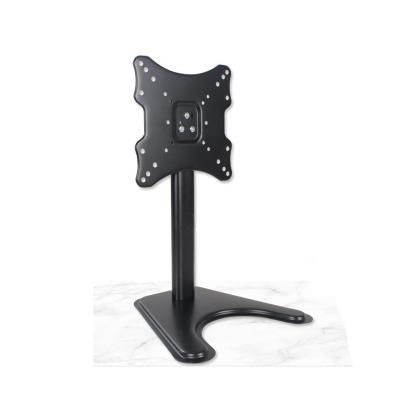 China Best Selling Steel Factory Cold Rolled Stock Stain Fits 14-32 Inch CE Certification Black TV Stand Monitor Rotatable Low Desk Mount for sale