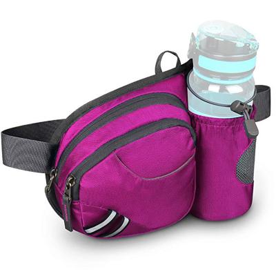 China Water Proof Increasing Waist Fanny Pack Bag with Water Bottle Holder for sale