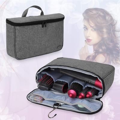 China Fashion Travel Bag for Dyson Style Carrying Case for Dyson Hair Styling Tool and Extended Accessories Gray for sale