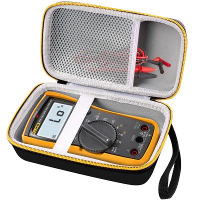 China Digital Multimeter Tool Organizers Hard Cases Case For Flounder Digital Multimeter Storage Protective Carrying Bag With Accessories Mesh Pocket Comfortable Travel Case for sale