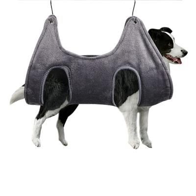 China Personalized Custom Pet Grooming Hammock Harness for Cats and Dogs Dog Hammock Aid for Nail Trimming Dog Hammock Breathable Restraint Bag for sale