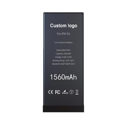 China Custom Original Logo Mobile Phone Mah Replacement Phone Battery For 1560 Iphone 5 5s 5c 5se 5g for sale