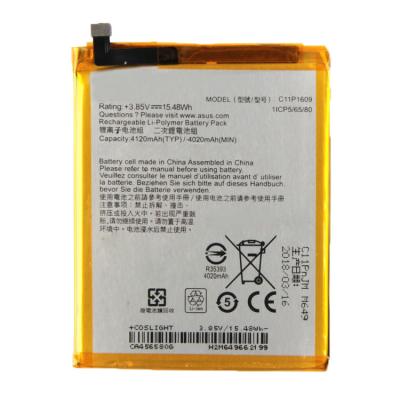 China 0 Cycle Factory Wholesale Cell Phone Li-ion Batteries For ASUS ZF Max 3 Max C11P1609 Z3 ZC553KL Laptop 5.5 inch for sale