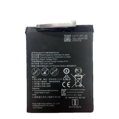 China 3340mAh Mobile Phone OEM Mobile Phone HB356687ECW Battery For Huawei nova 3i Li-ion Battery for sale