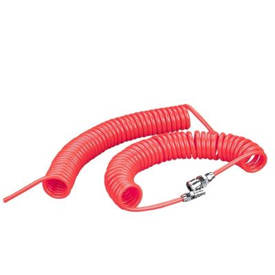 China Resilient And Flexible Colorful Building Material Stores Pneumatic Spiral Air Hose And Coil Or PU Tube for sale