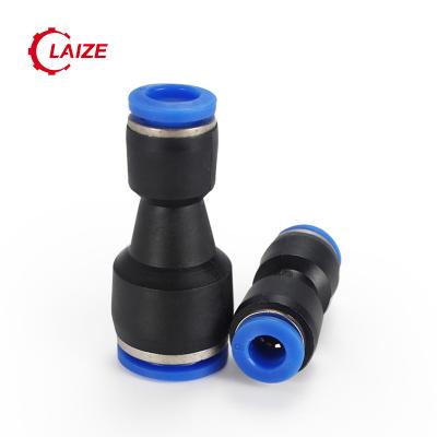 China Connect Straight Plastic Hoses PG One Touch Union Hose Connector And Pneumatic Fitting for sale