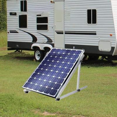 China Jh-Mech 6005-T5 Aluminum Solar Panel Rack With Tilt Legs RV Roof Foldable Boat All -grid Solar Panel Mounting Systems for sale