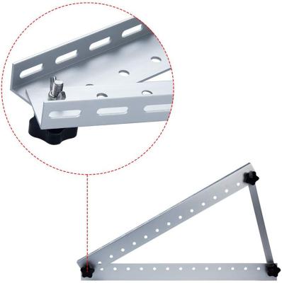 China Set 6005-T5 100W Fast Jh-Mech Aluminum Adjustable Off Grid Solar Panel Tilt Mount Brackets for sale