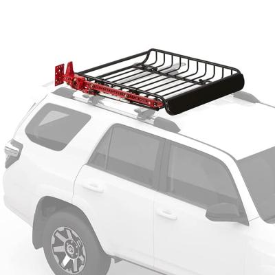 China JH-Mech Heavy Duty 4x4 Car Roof Rack Basket For Gear And Gear Storage Rooftop Cargo Basket Car Roof Rack Basket for sale