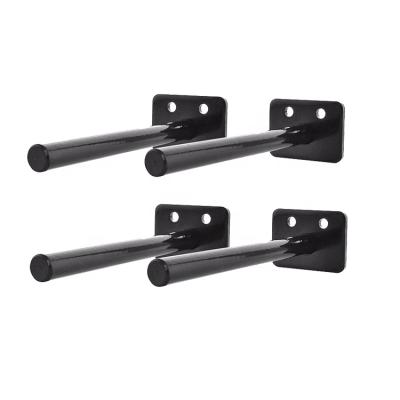 China Invisible Black Powder Coating Easy Application Invisible Floating Shelf Bracket for sale